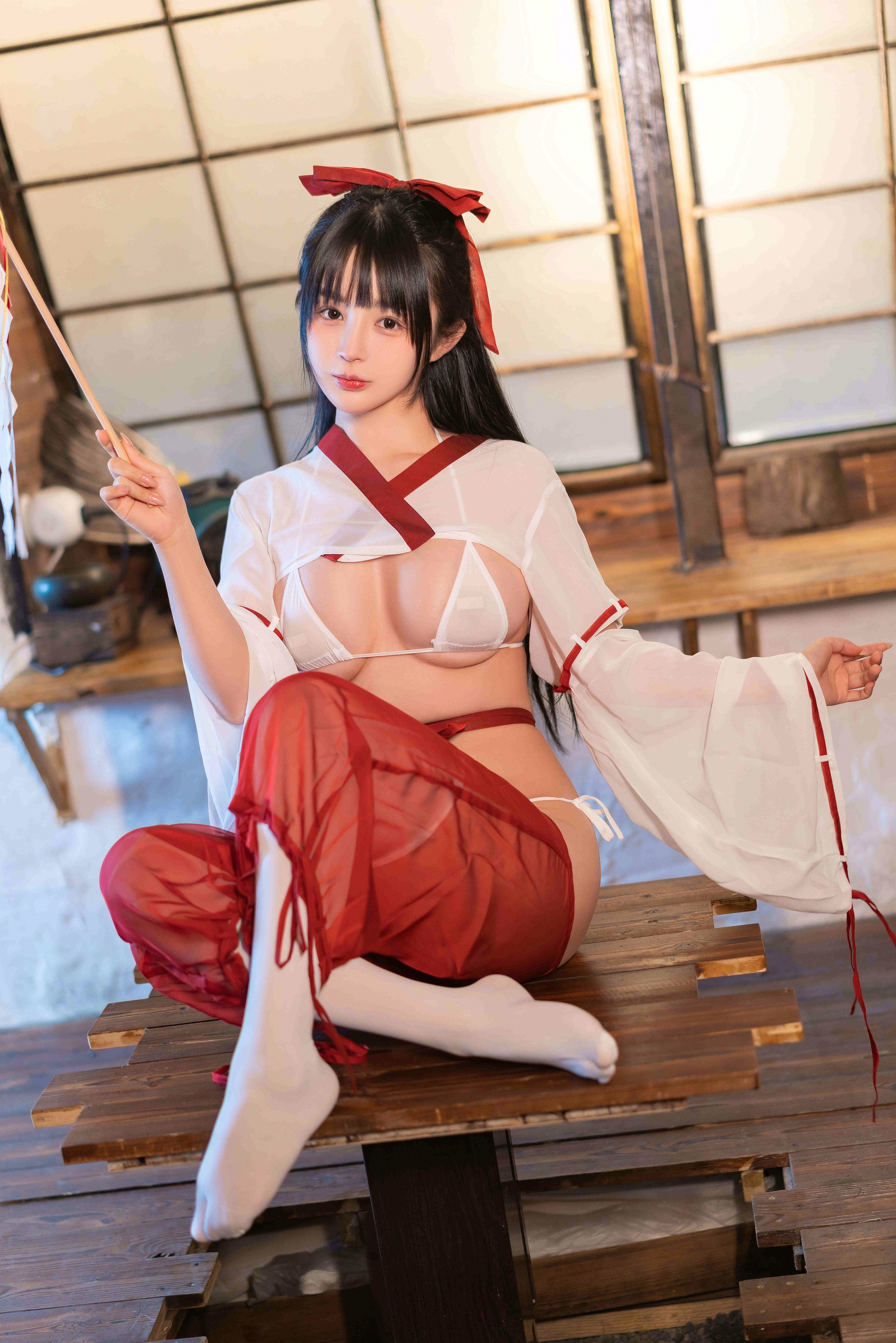 图片[1]-桜井宁宁 – NO.085 巫女[48P]-XikXak